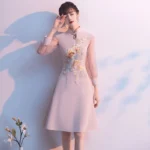 kf-H8c42112ec0384d19a46a2b879a53a7f6p-China-Style-Vintage-Dress-New-Embroidery-Women-Qipao-Chinese-Traditional-Robe-2022-Solid-Female-Cheongsam-Elegant