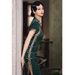 kf-Sade884bc61424116af68c85bb29e82b18-Chinese-Vintage-Cheongsam-Dark-Green-Improved-Retro-Republican-Elegant-Slim-Long-Dress-Qipao-Traditional-Clothing-for